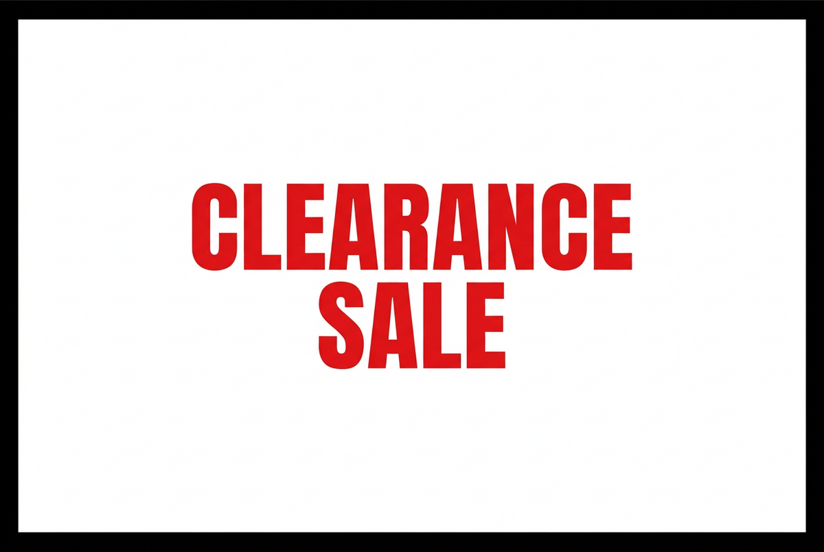 CLEARANCE SALE
